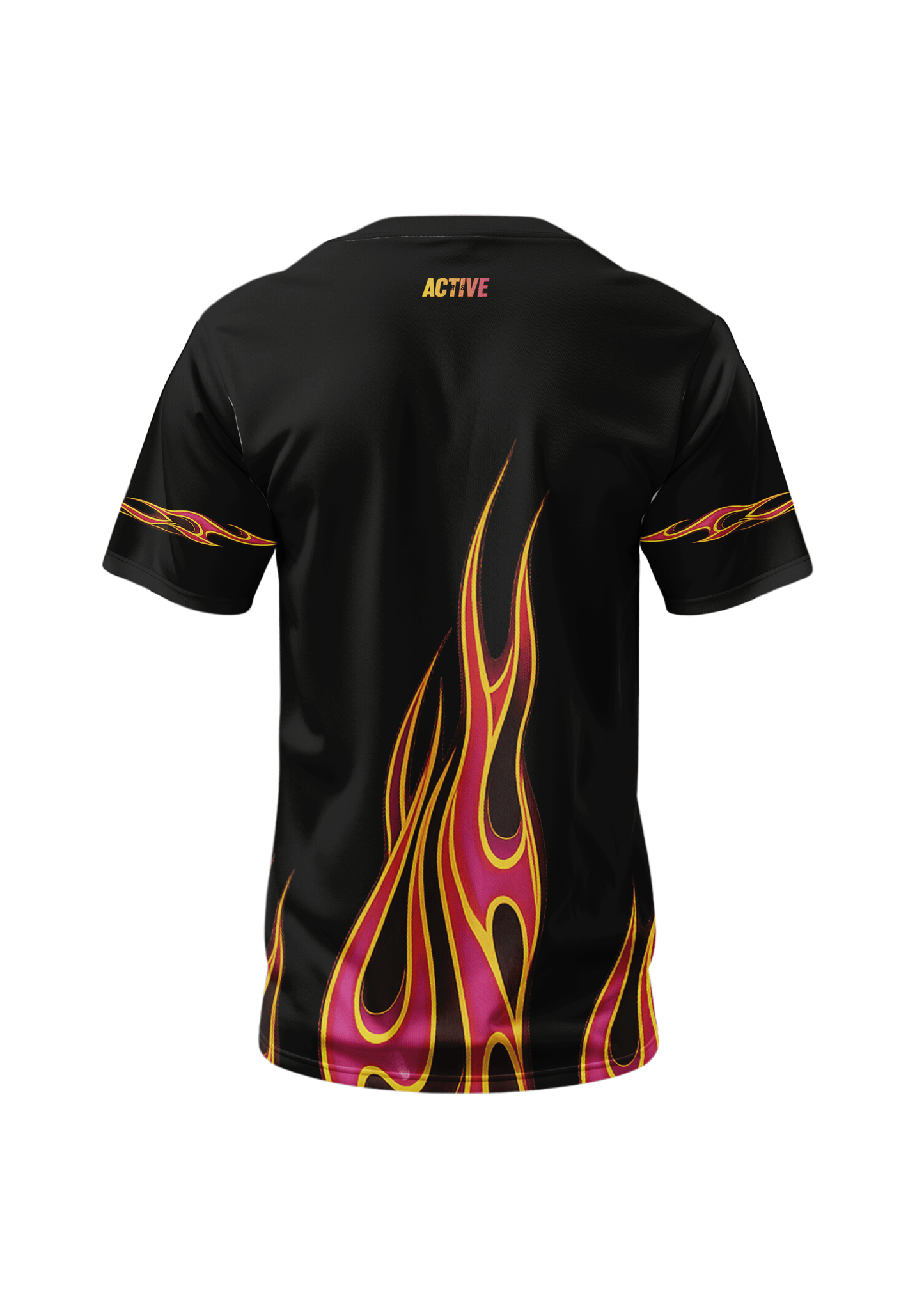 MTB majica RETRO FIRE na kratke rokave