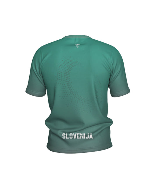 Otroška športna majica Slovenija Green (unisex)
