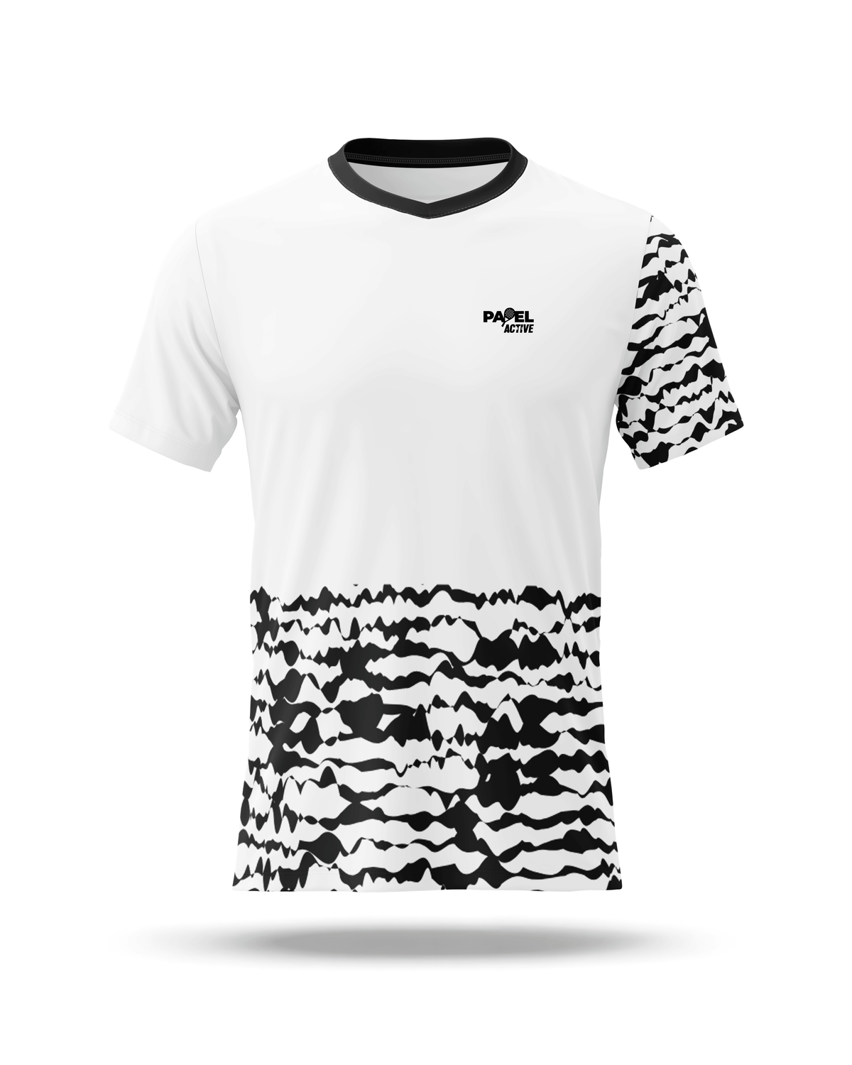 Funkcijska Padel Tenis majica - Black stripes M/Ž