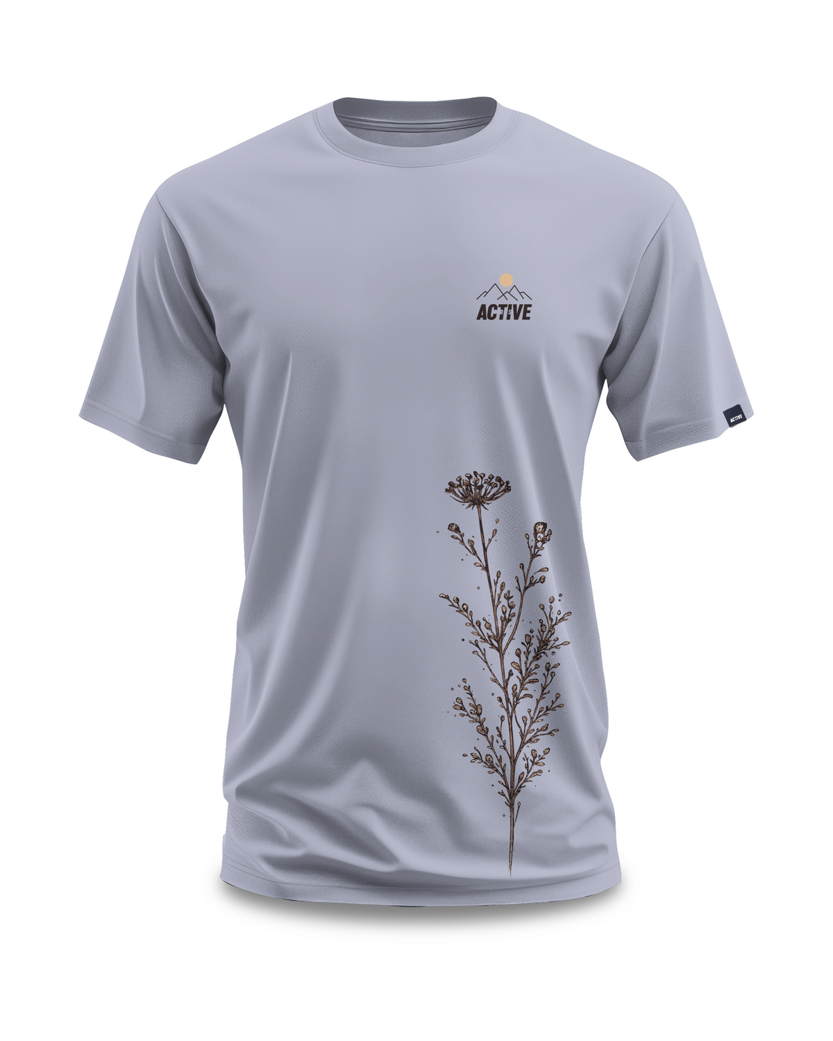 Majica Flower, lavanda, spredaj
