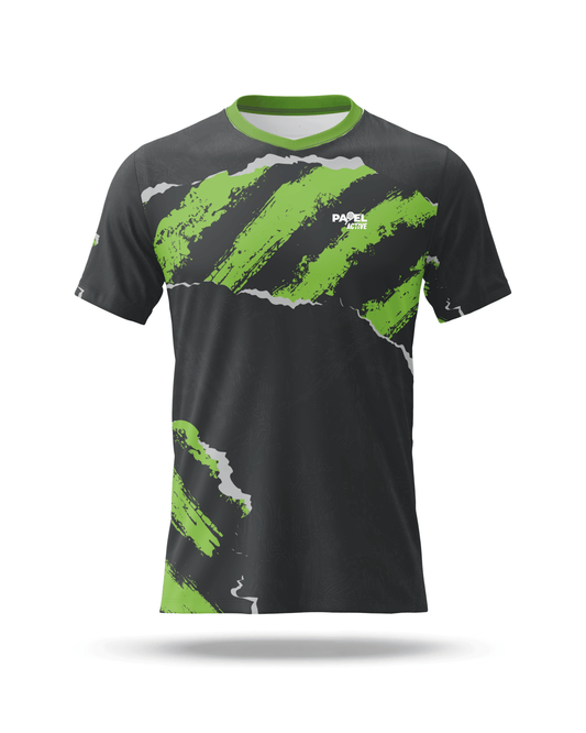 Funkcijska Padel Tenis majica - Green patch M/Ž