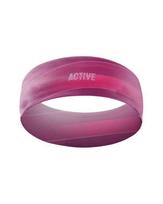 Naglavni športni trak - Pink